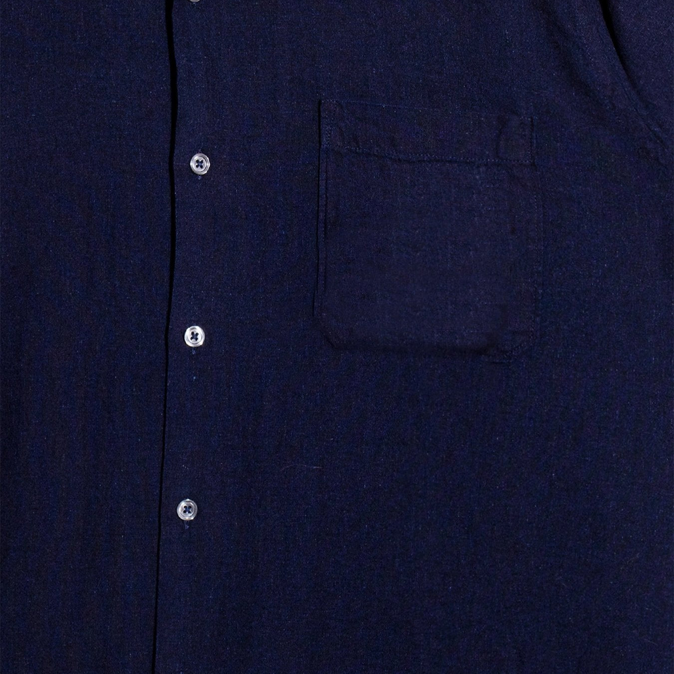 Universal Works Ori Linen Mix Road Shirt Indigo