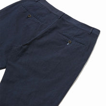 Load image into Gallery viewer, Universal Works Linen Slub Weave Military Chino Navy
