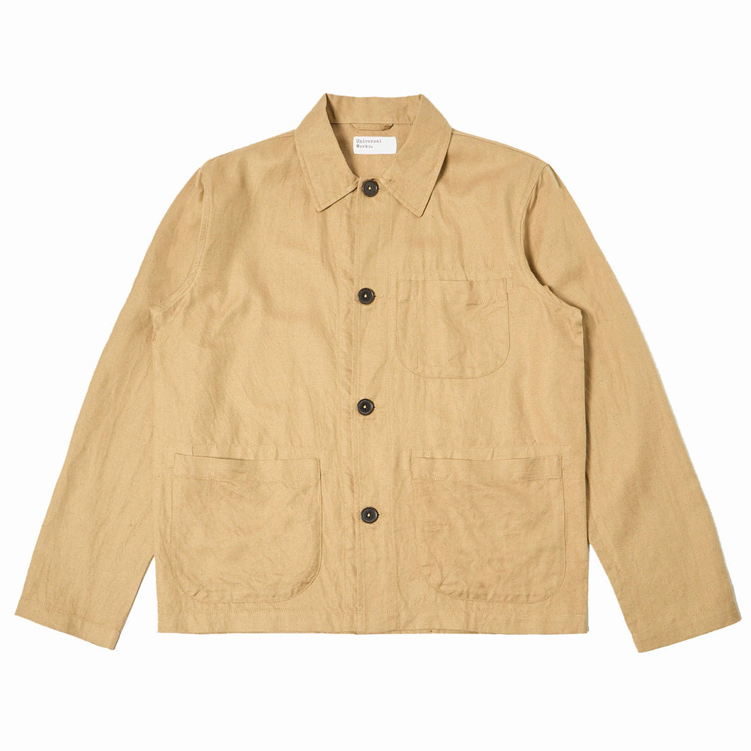 Universal Works Linen Cotton Field Jacket  Sand