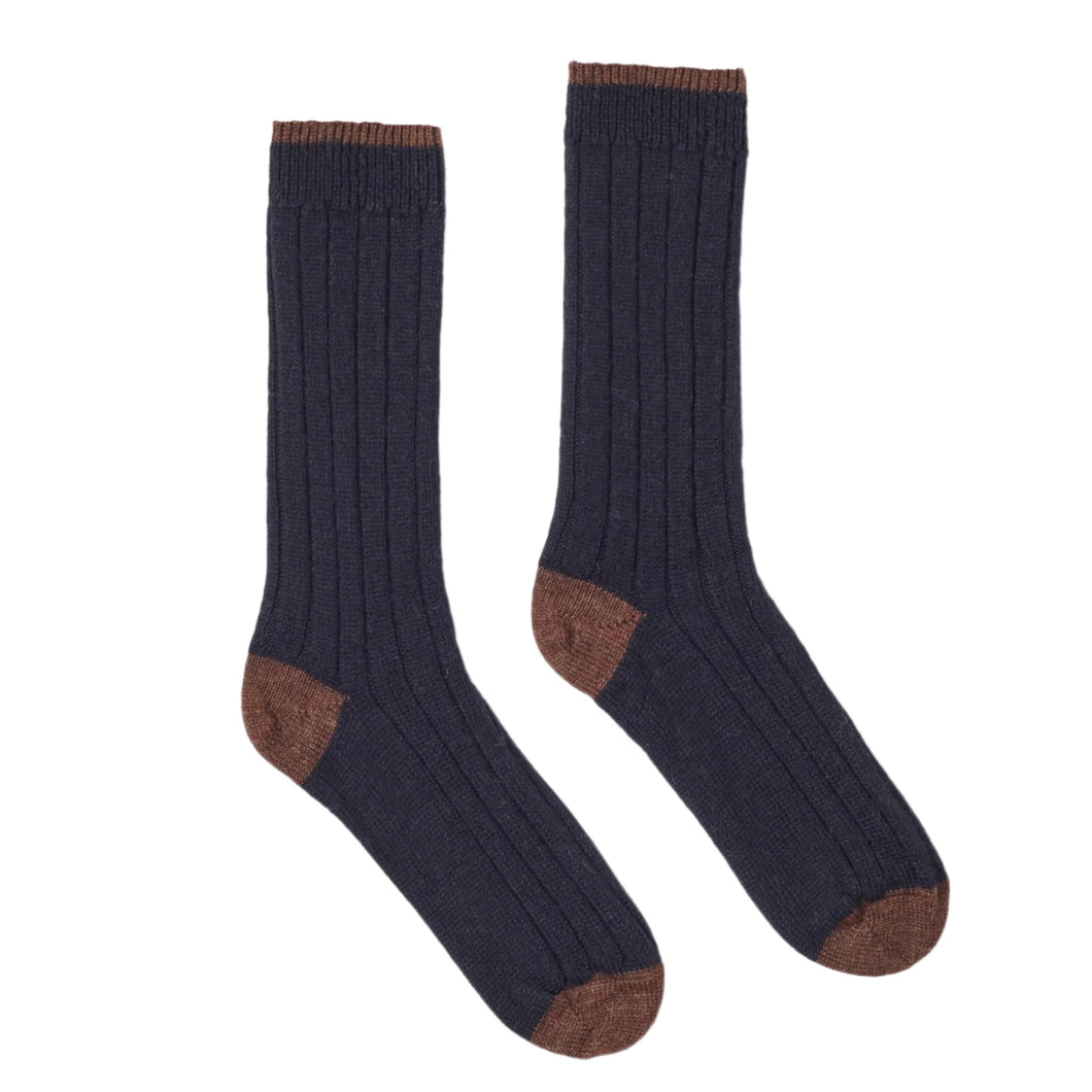 Universal Works Wool Hike Sock Navy