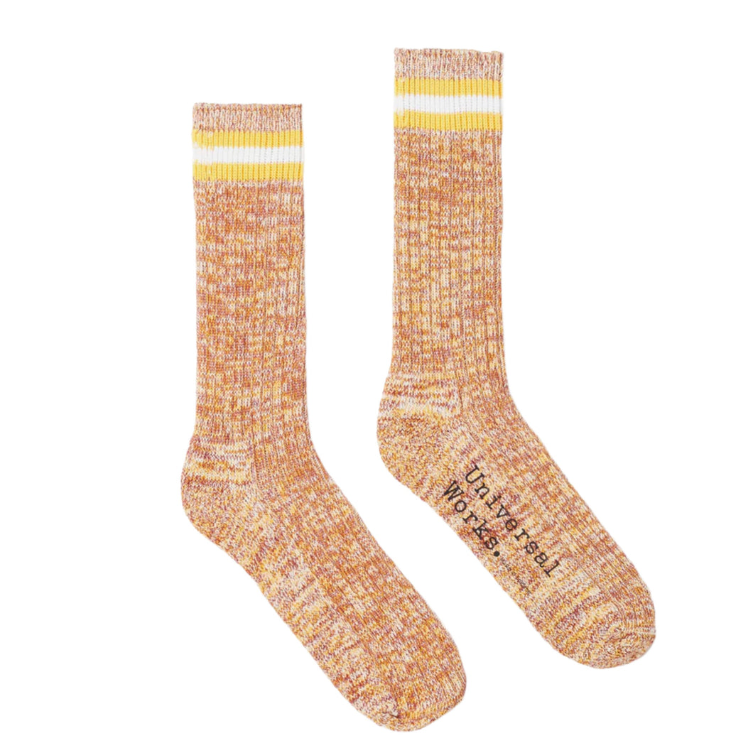 Universal Works Everyday Stripe Sock Yellow