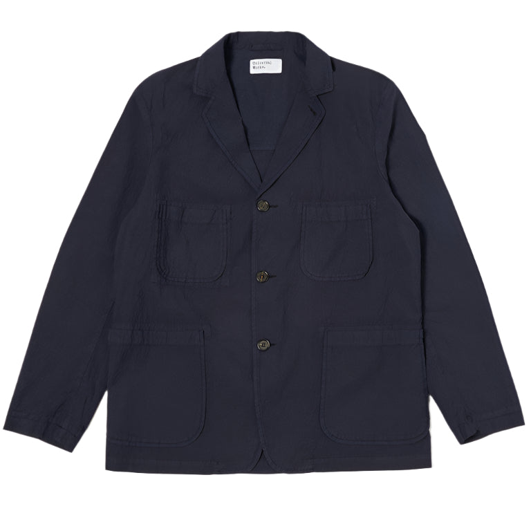 Seersucker Five Pocket Jacket Navy