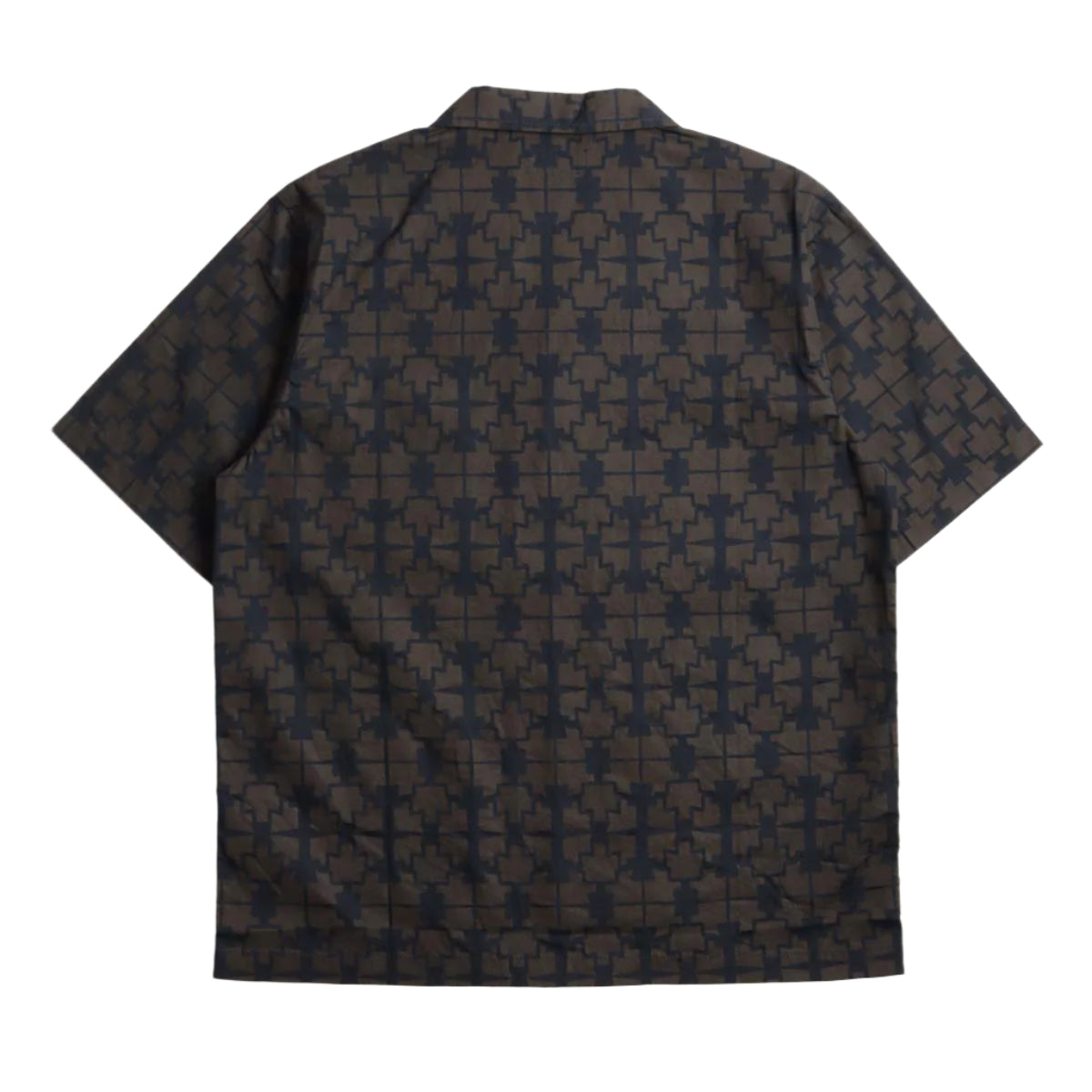 Universal Works Road Shirt Mitla Print Navy