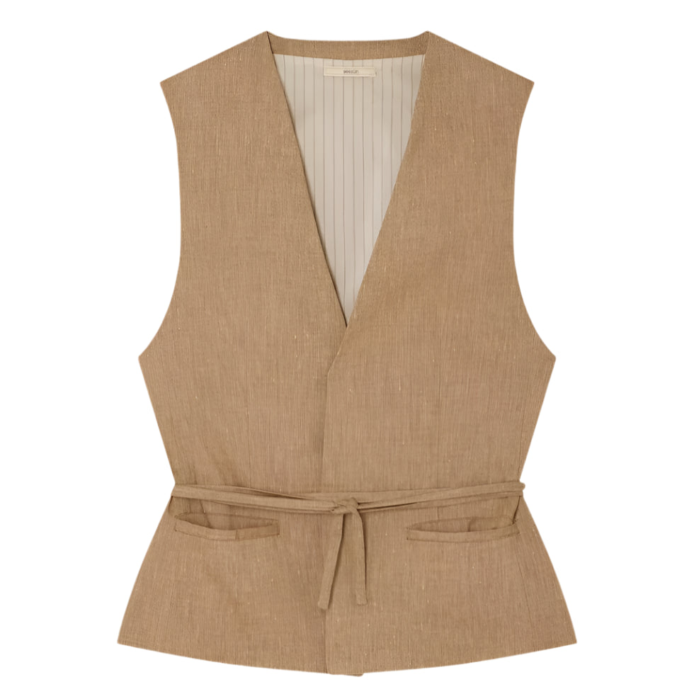 Sessun Marcello Sleeveless Jacket Alpaga