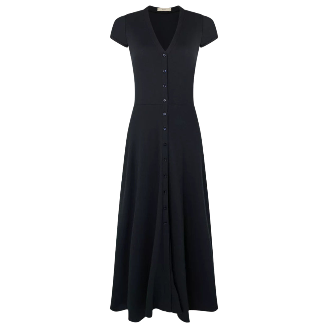 Sessun Nea Buttoned Mid Length Dress Moonless