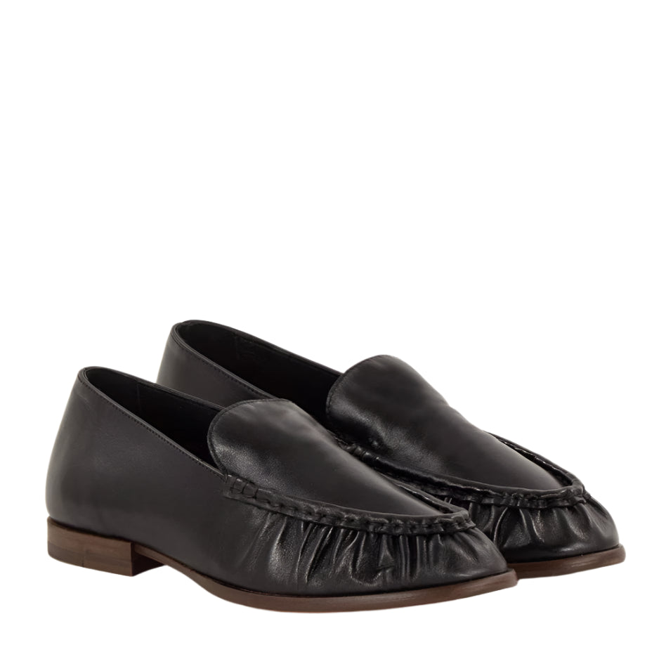Sessun Ayano Loafer Black Leather