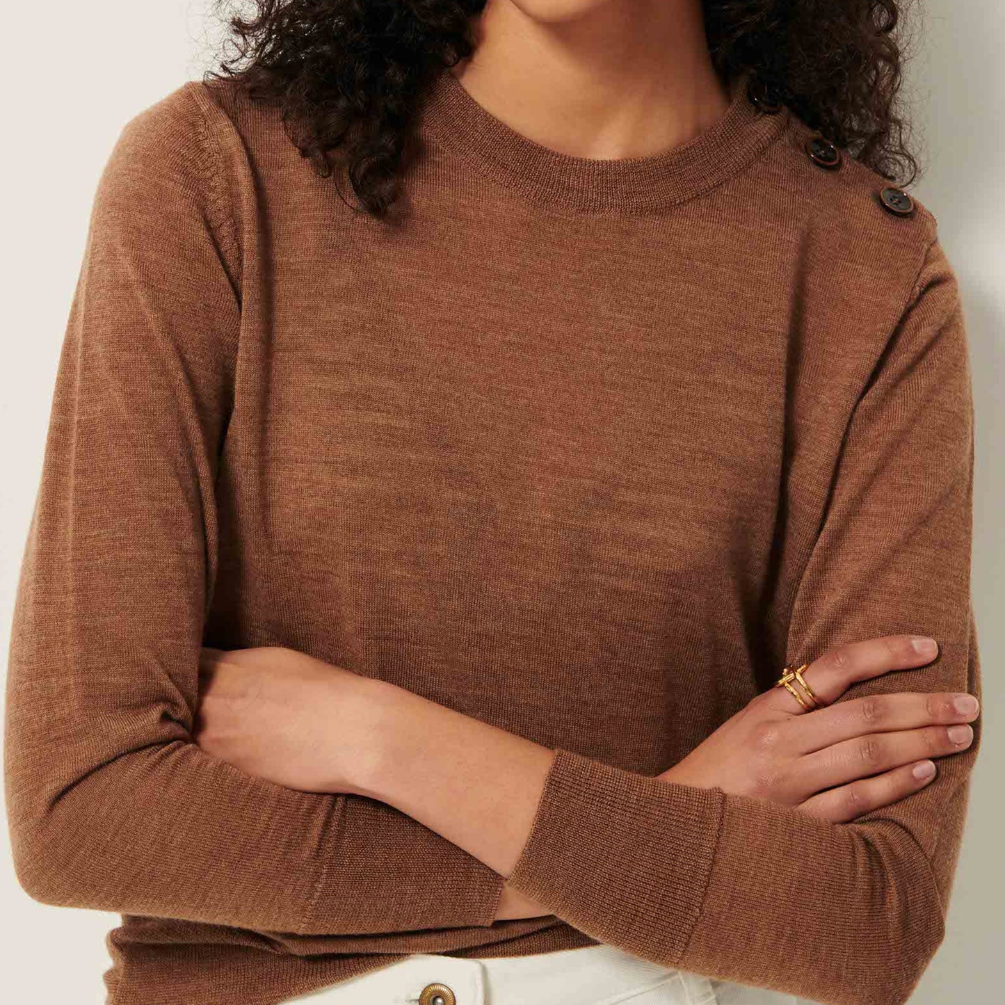 Sessun Amor Jumper Camel