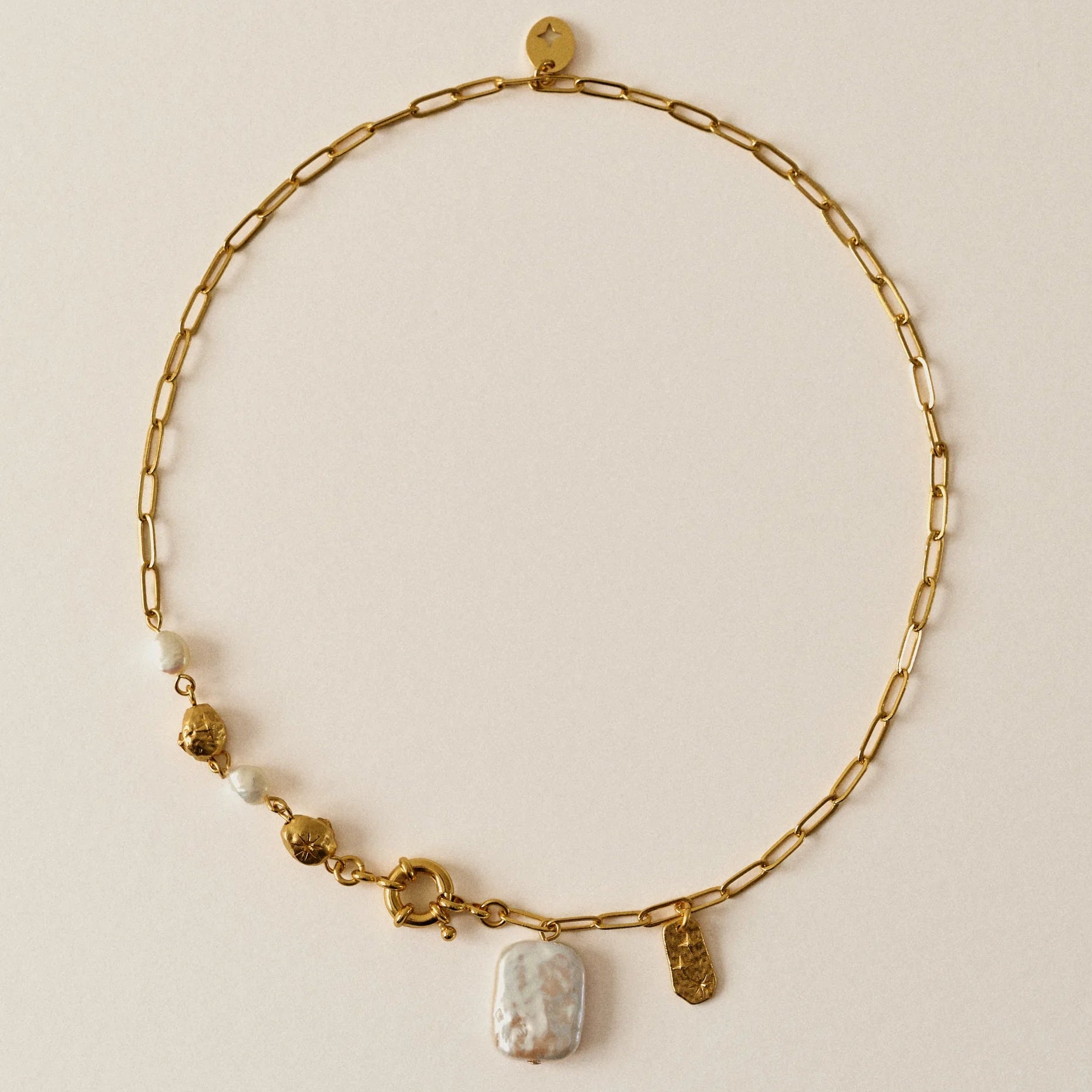 Sessun Choya pearl Necklace Dore – Supra