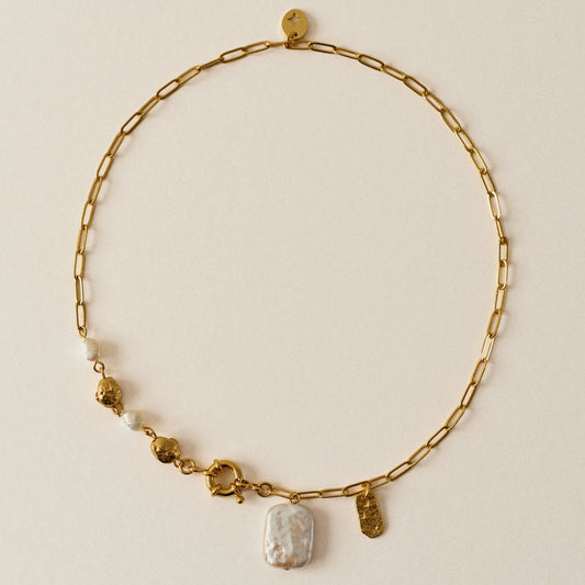 Sessun Choya pearl Necklace Dore