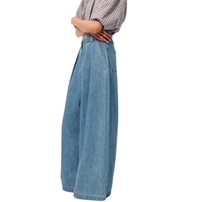 Sessun Diegui Pleated  Pants Mid Blue