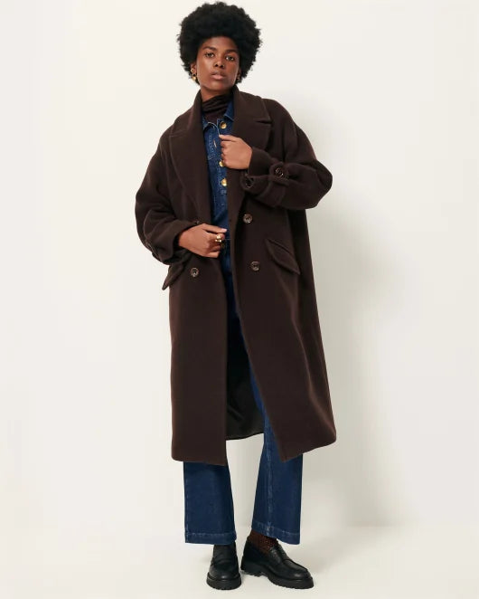 Sessun Mia Long Coat Coffea