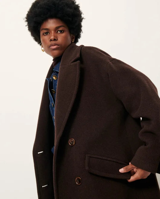 Sessun Mia Long Coat Coffea