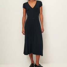 Load image into Gallery viewer, Sessun Nea Buttoned Mid Length Dress Moonless
