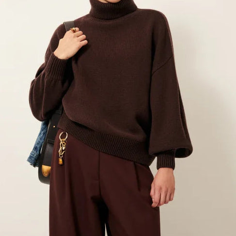 Sessun Niko Turtleneck Jumper Coffea