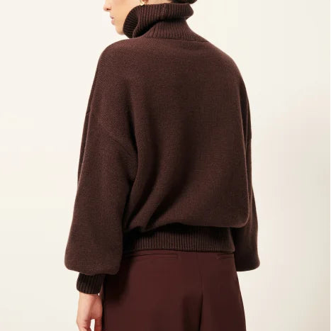Sessun Niko Turtleneck Jumper Coffea