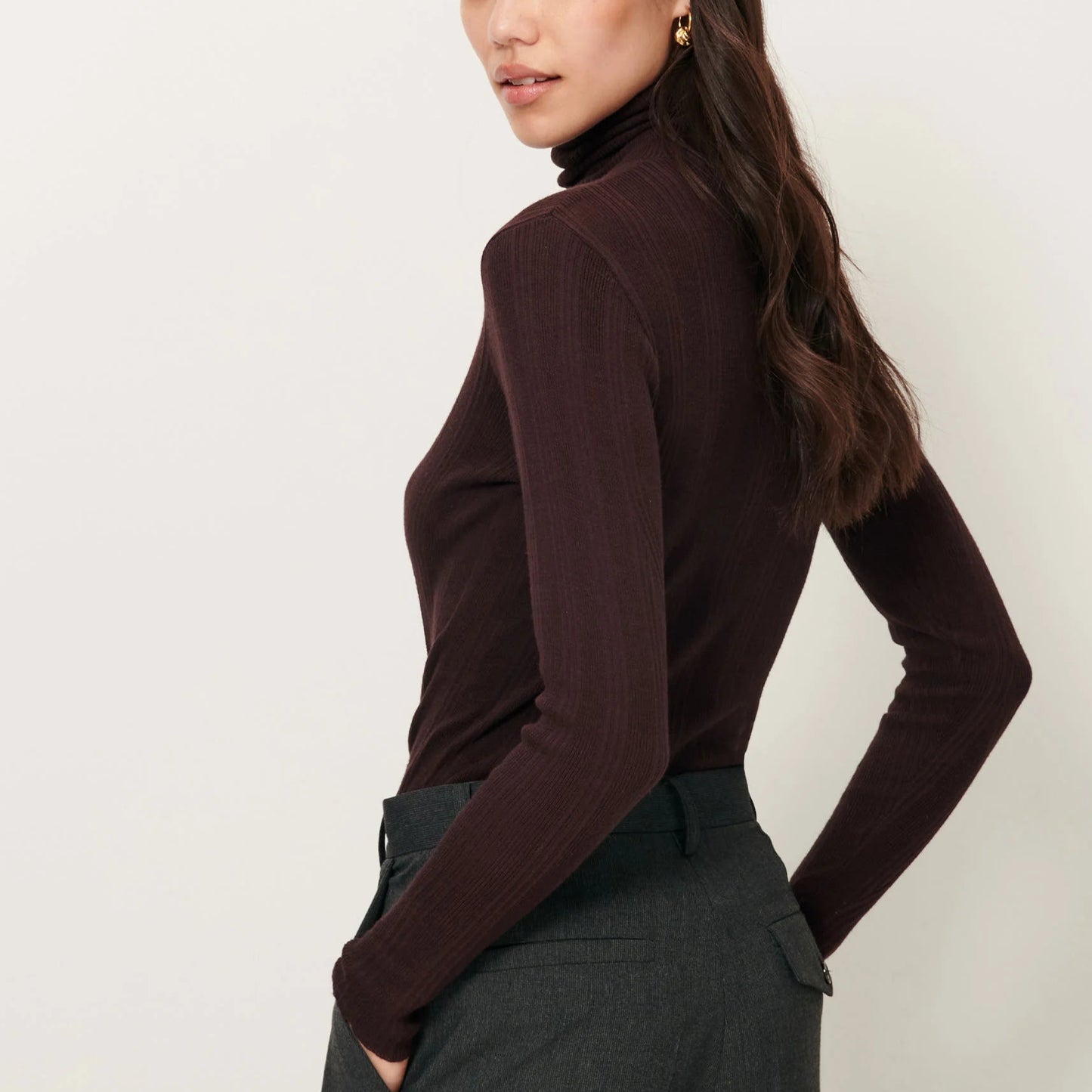 Sessun Norte Turtleneck Sweater Ganache