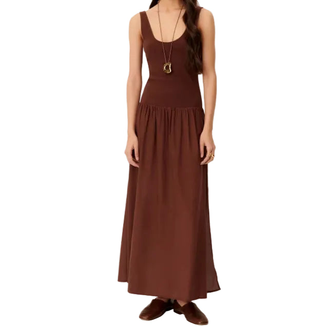 Sessun Solao Maxi Dress Brownwhisky