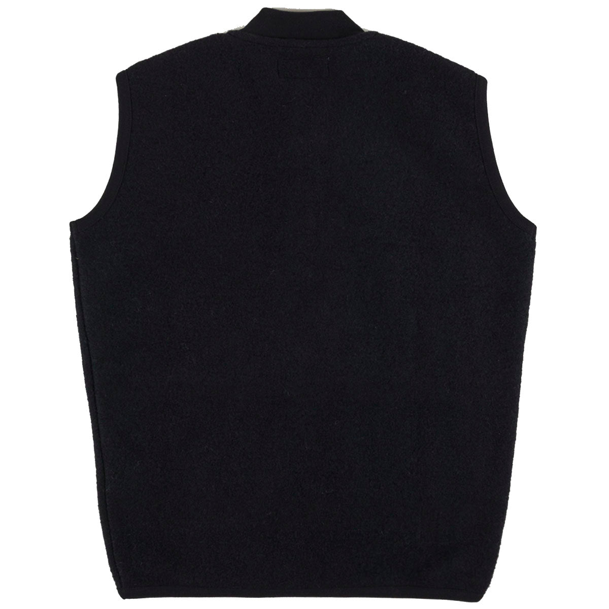 Universal Works Wool Fleece Zip Waistcoat Black