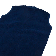 Load image into Gallery viewer, Universal Works Wool Fleece Zip Waistcoat Indigo
