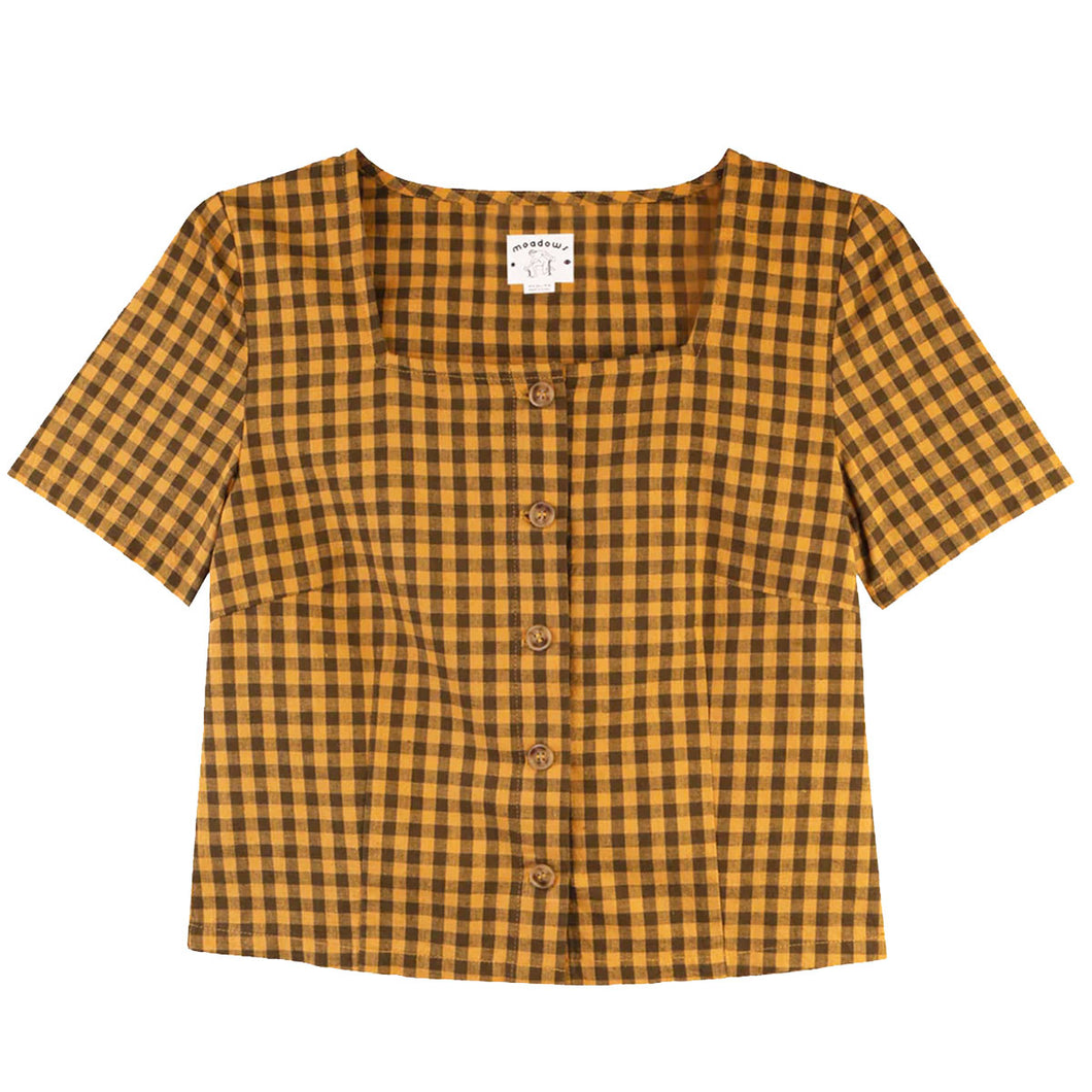 Meadows Alpinum Top Toffee Gingham