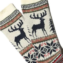 Load image into Gallery viewer, Anonymous Ism Deer Snow Socks Off White
