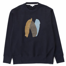 Load image into Gallery viewer, Norse Projects Arne Relaxed Brush N Logo Sweat Dark Navy
