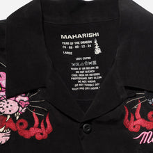 Load image into Gallery viewer, Maharishi Dual Panthers Camp Collar Shirt Black
