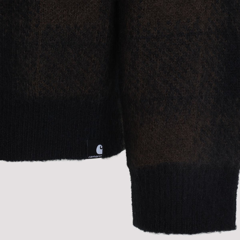 Carhartt WIP Everson Cardigan Jacquard Black