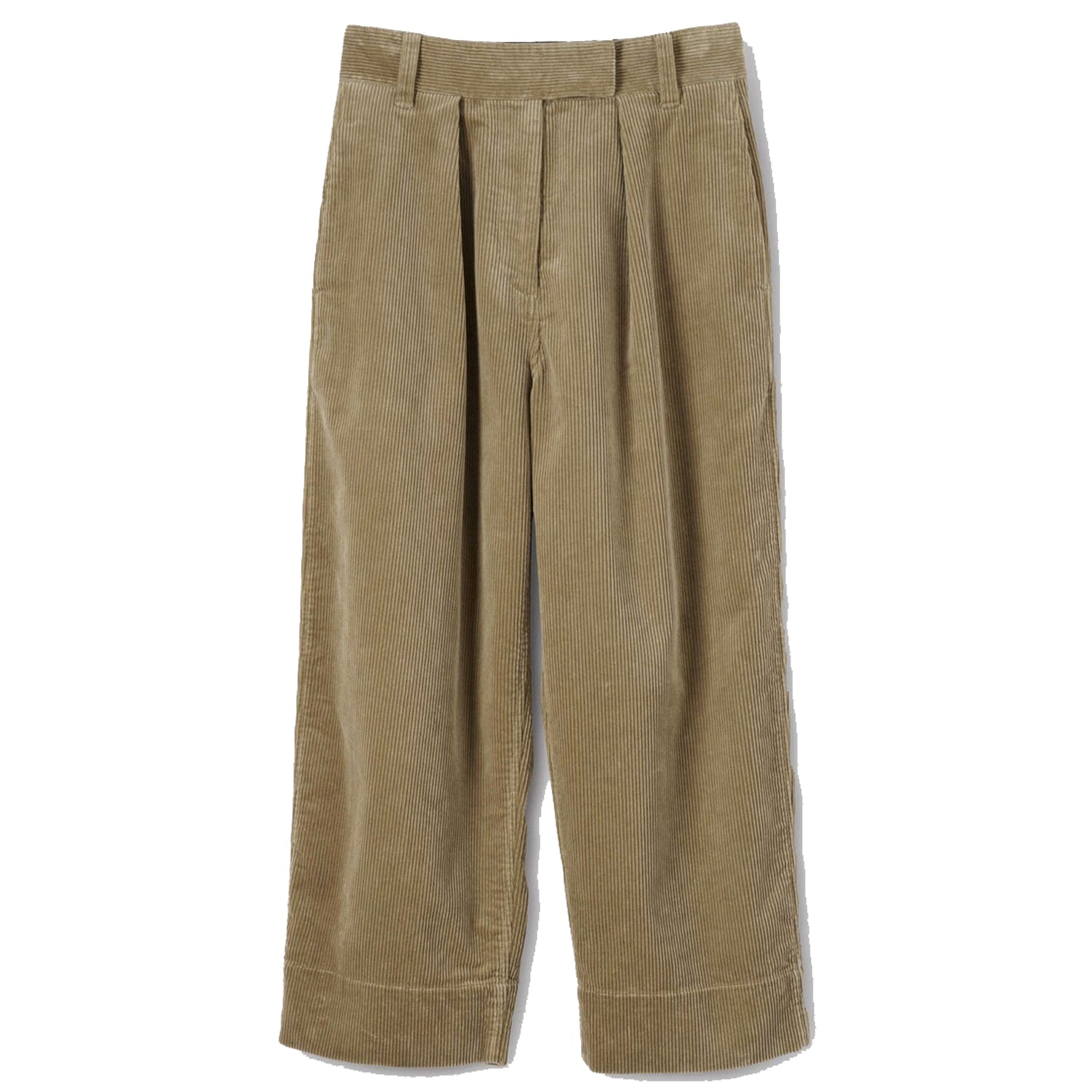 MHL W' Pleated Cropped Trouser Heavy Corduroy Putty – Supra