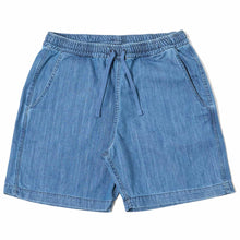 Load image into Gallery viewer, Universal Works Recycled Denim Beach Short Indigo
