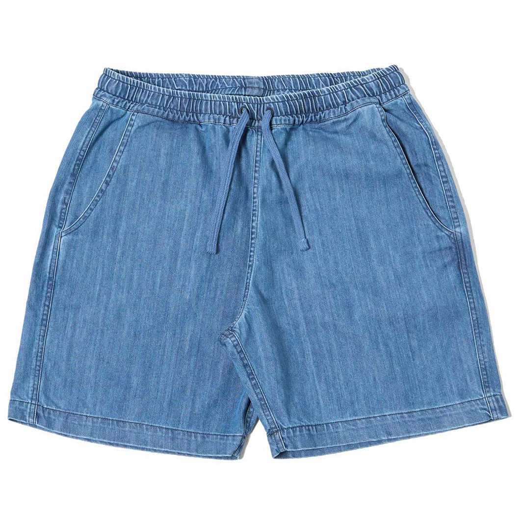 Universal Works Recycled Denim Beach Short Indigo