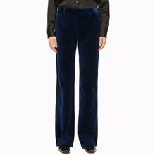 Load image into Gallery viewer, Bella Freud Velvet 1976 Trousers Dark Marine
