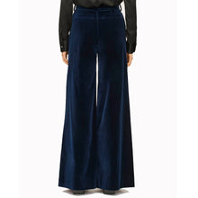 Load image into Gallery viewer, Bella Freud Velvet Bianca Trousers Dark Marine
