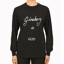 Load image into Gallery viewer, Bella Freud Ginsberg Is God Long-Sleeved T-Shirt Black
