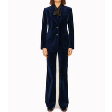 Load image into Gallery viewer, Bella Freud Velvet Saint James Jacket Dark Marine
