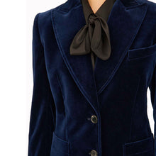 Load image into Gallery viewer, Bella Freud Velvet Saint James Jacket Dark Marine
