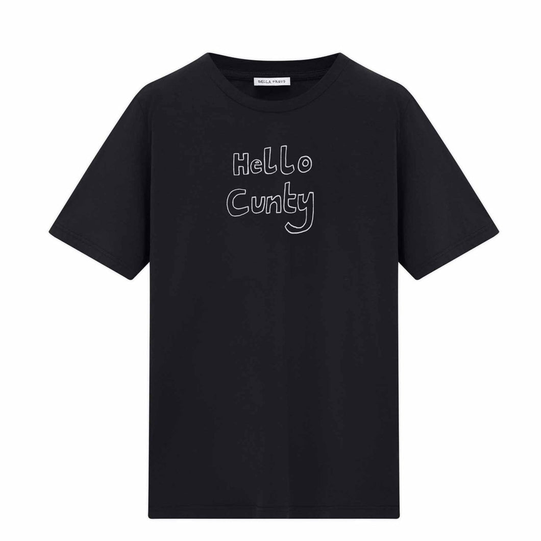 Bella Freud Hello Cunty T-shirt Black