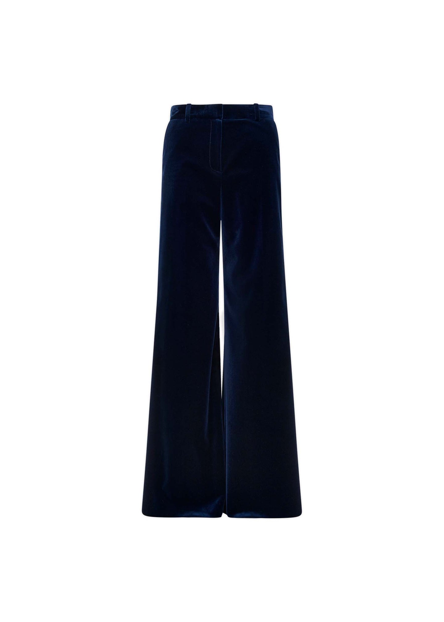 Bella Freud Bianca Trousers Velvet Dark Marine