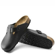 Load image into Gallery viewer, Birkenstock Boston BS Natural Leather Black Narrow Fit
