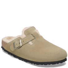 Load image into Gallery viewer, Birkenstock Boston NF Shearling Suede Leather Taupe
