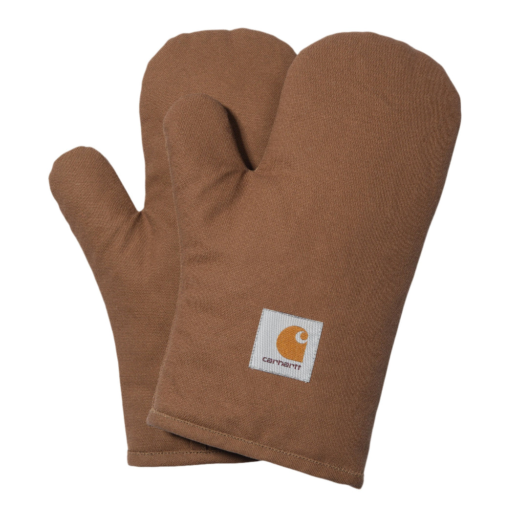 Carhartt WIP Canvas Oven Mitt Set Hamilton Brown