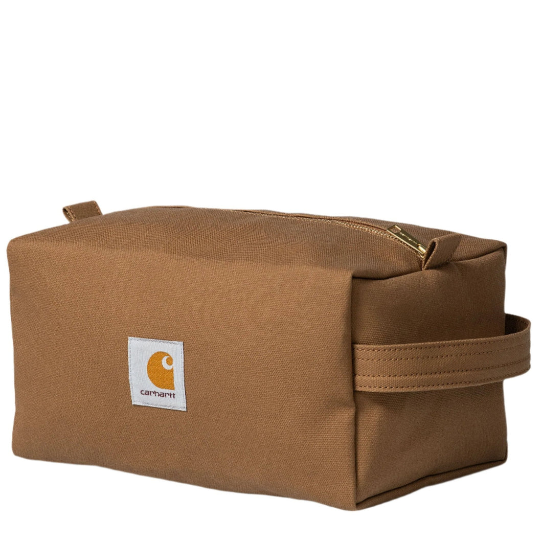 Carhartt WIP Canvas Washbag Cotton Hamilton Brown