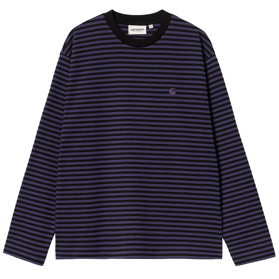 Carhartt WIP W' L/S Verner T-Shirt Black / Aura