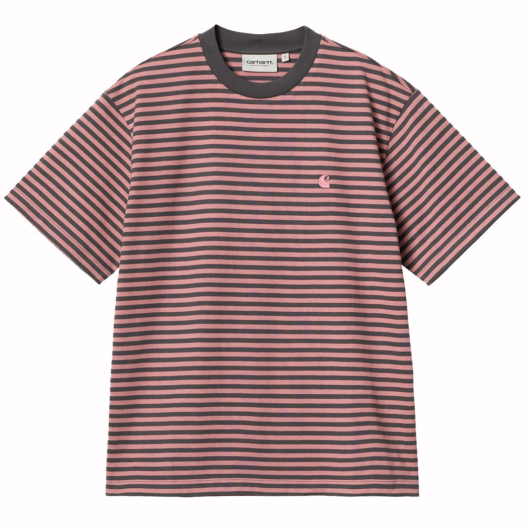 Carhartt WIP W' S/S Verner T-Shirt Graphite / Dusty Rose