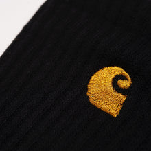 Load image into Gallery viewer, Carhartt WIP Chase Sock Black/Gold
