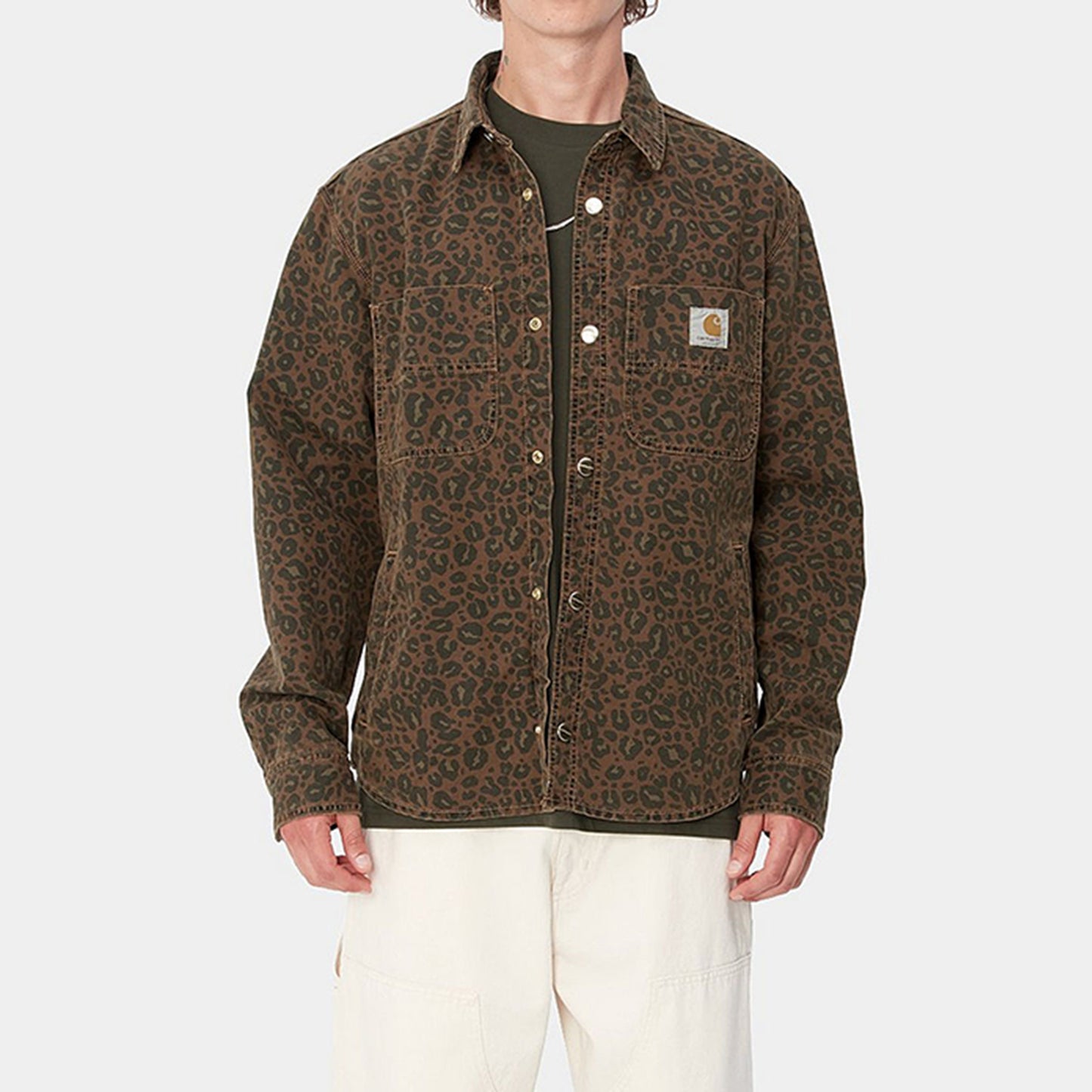 Carhartt WIP Conro Shirt Jac Camo Leo Tamarind