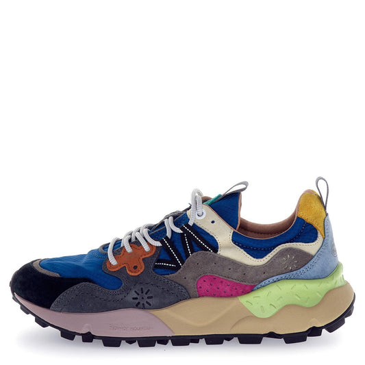 Flower Mountain Yamano 3 Suede / Nylon Squared Atlantic / Black Dk Grey