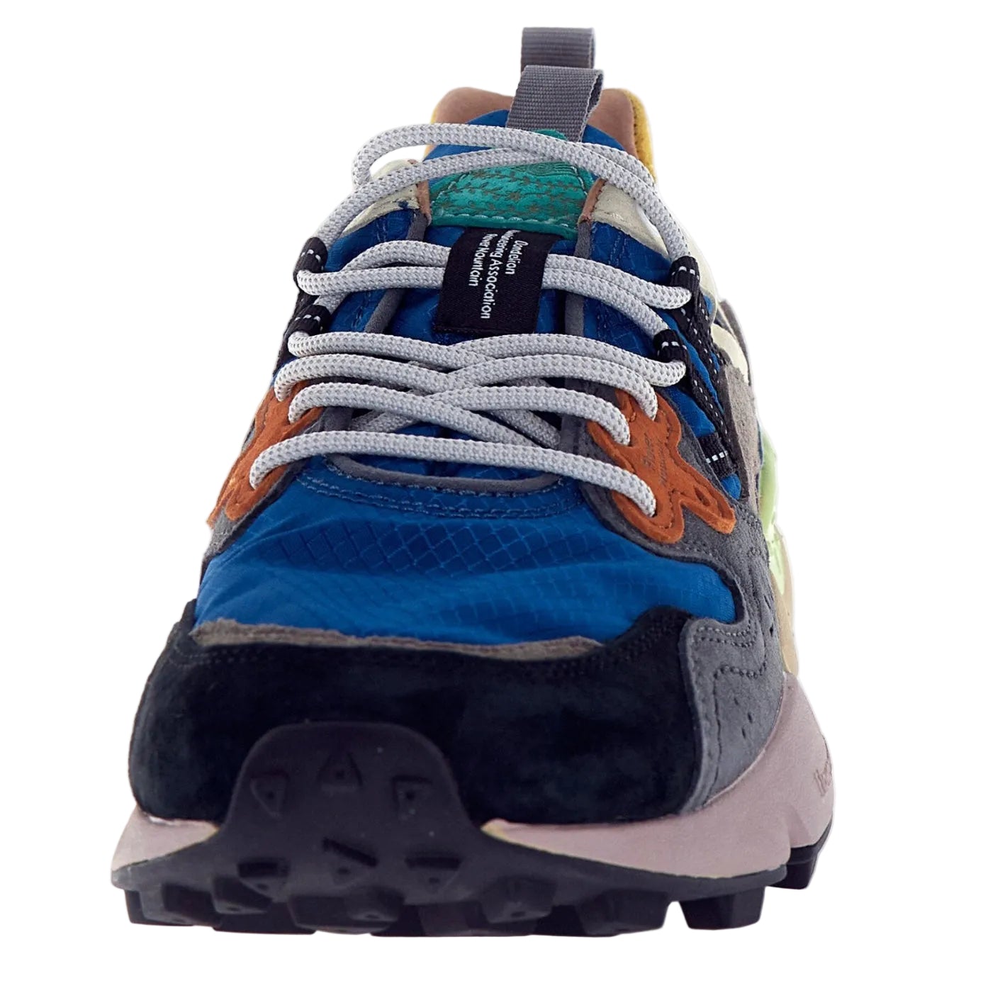 Flower Mountain Yamano 3 Suede / Nylon Squared Atlantic / Black Dk Grey