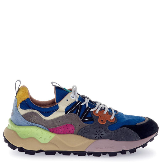 Flower Mountain Yamano 3 Suede / Nylon Squared Atlantic / Black Dk Grey