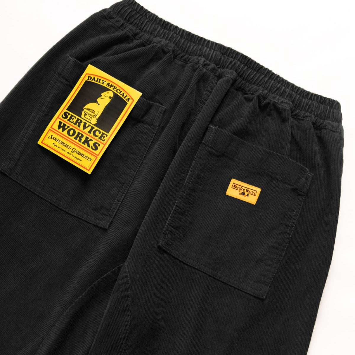 Service Works Corduroy Chef Pants Black